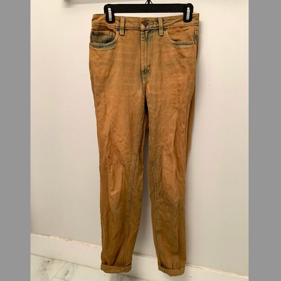 Urban Outfitters BDG Mom High-Rise Mustard and Black Jeans - Picture 2 of 3